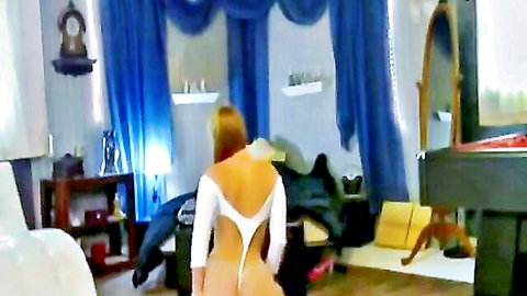 Virgo Peridot shaking her big ass in white sling bikini