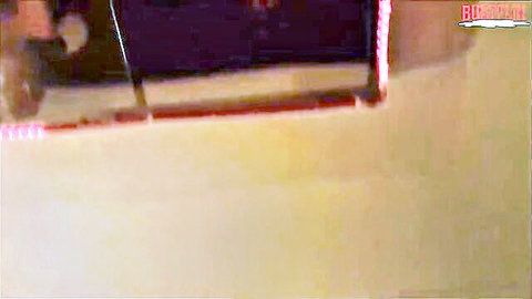 Adult store owner sucking African customer's big cock with ring, drinks cum