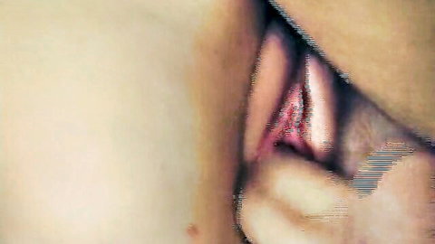 Close-up of German nun's shaved pussy spread by fingers in temptation scene