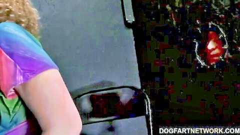 Sara Jay busty cougar at gloryhole sucking BBC to cum