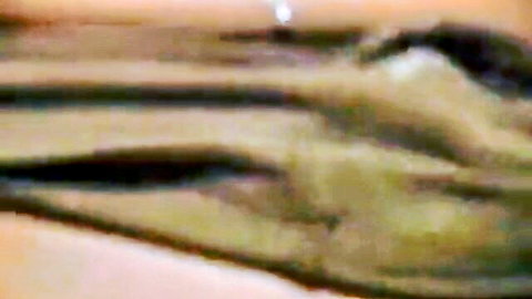 Blurry solo female masturbation scene with touching herself