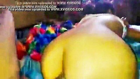 Big yellow painted ass cheeks bent over closeup solo tease