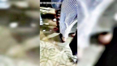 Arab woman in sheer white dress revealing large ass on street