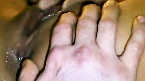 Close-up of squirting pussy during intense licking and fingering