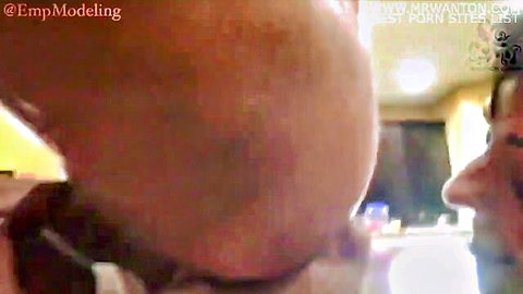 Close-up of woman giving handjob and oral to man in rusty trombone scene