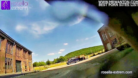 Rosella and Roxy public long distance piss challenge outdoors