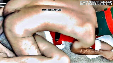 Indian Mohini Madhav bent over naked getting fucked doggy style by Santa showing pussy and ass