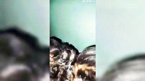 Blurry close-up of Hindu girl and Muslim boyfriend in intimate encounter