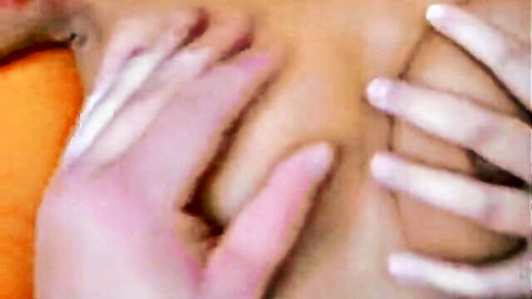 POV hands squeezing large breasts in good morning tease
