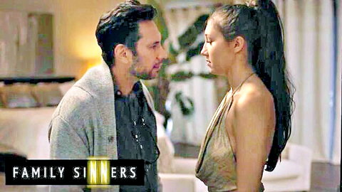 Maya Woulfe seduces strict stepdad in intimate Family Sinners scene