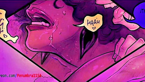 Ebony woman laughing with cum on face and tongue in close-up ecstasy
