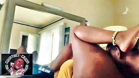 Ebony couple in intense missionary sex, quick female orgasm in amateur video