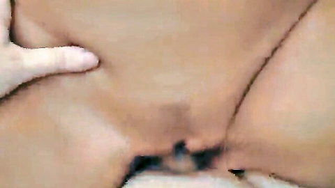 Hollie Stevens close-up vaginal penetration with visible bush