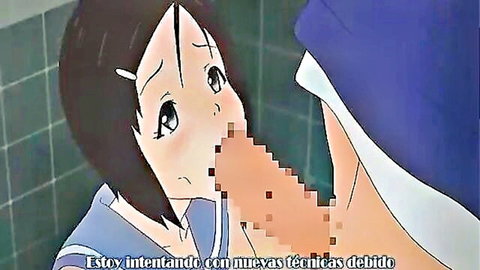 Hentai schoolgirl trying new tentacle oral techniques