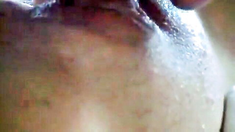 Close-up eating creampie from wet hairy pussy amateur