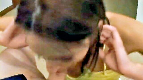 Naudia Nyce in close-up blowjob pose, proper oral technique