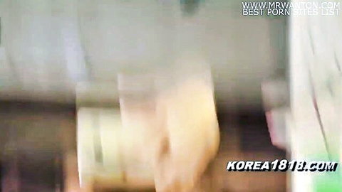 Blurry Korean Gangnam slut filming amateur porn video
