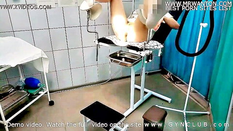 Blonde woman enema and dual orgasms in intense gyno exam
