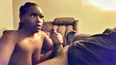 Highmaintence_kayy sexy Ebony giving blowjob with cum shot