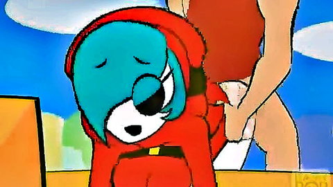 Minus8 animated hentai: Shygal bent over for Mario doggy style penetration