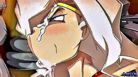 Gmeen's animated Amazoness intense BJ with facial cumshot hentai