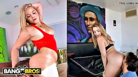 Alexis Texas vs Mia Malkova PAWG showdown, big asses in lingerie from BangBros