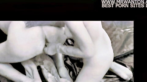 Lesbian duo in intense hand and snake dildo penetration scene
