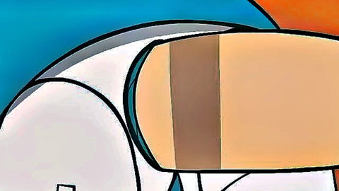 XJ9 teenage robot parody, curvy animated body in suggestive pose
