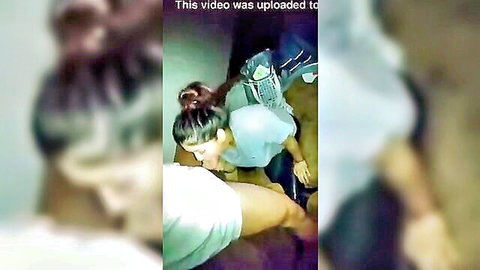 Amateur POV blowjob from busty Asian ally in white top for rent cash