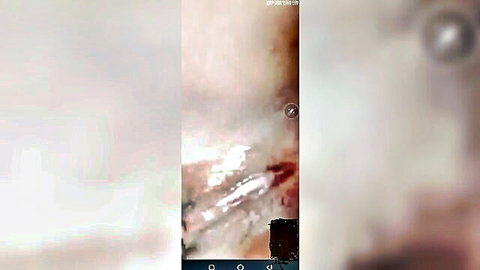 Blurry closeup of big tits above wet pussy being fingered intensely