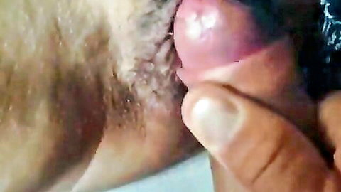 Close-up vaginal creampie fuck with best friend's boyfriend in dorm