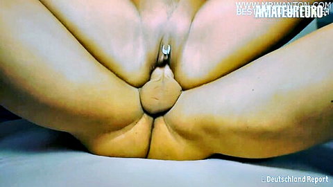 Mandy Mystery hardcore pussy fuck close-up, German amateur