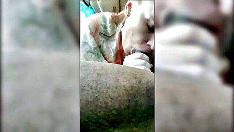 Blurry hooker giving cheap fellatio in car, amateur blowjob scene