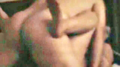 Blurry adult thumbnail of old Chinese man in explicit nude embrace