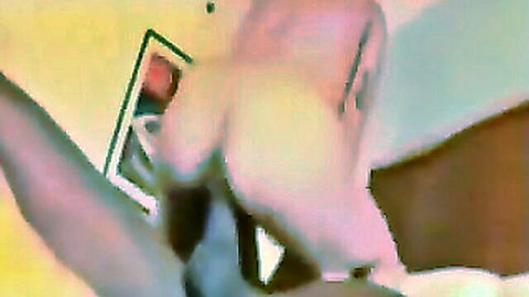 Pale-skinned woman bent over for deep doggy style penetration