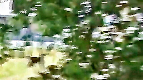 Blurry outdoor quickie with Czech woman, spouse waiting at home