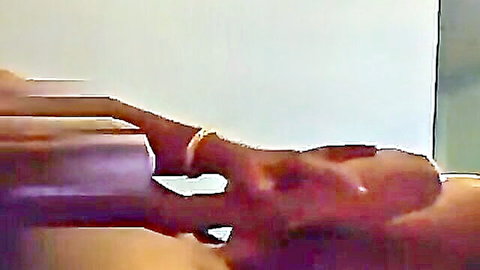 Closeup of Indonesian wife wet pussy fingered by husband's hand with wedding ring
