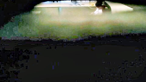 Foggy teen girl in white bent over desk fucked from behind by guy