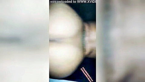 Blurry closeup of massive pale white ass cheeks in doggy style position