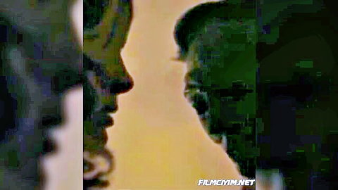 Rachel Hunter in shadowy profile embrace with man, adult scene tease