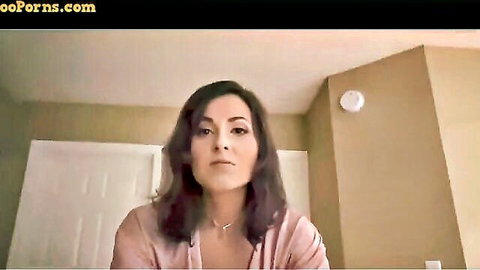 Helena Price as step aunt in pink robe, giving nephew massage preview