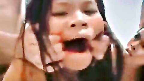 Two Thai women in explicit oral sex close-up from Thailand Sex Tour