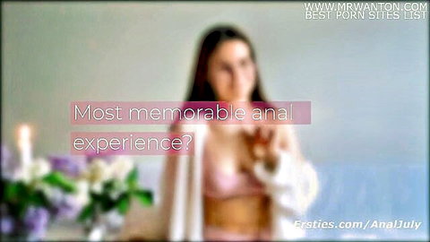Daniela in pink bra and robe teases memorable anal experience for Ersties #AnalJuly