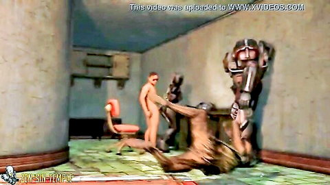 Fallout 4 Ada Assaultron robot sex scene with naked man penetration