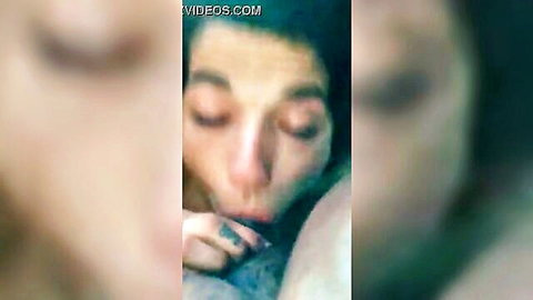 Light-skinned Coco in intense close-up blowjob action