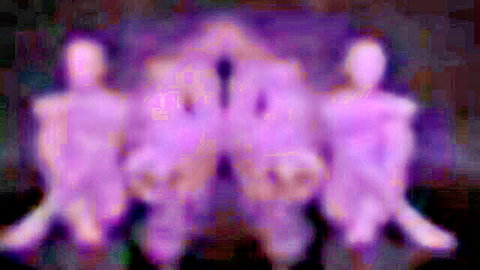 Blurry purple silhouette figures in abstract seductive poses, adult trailer preview