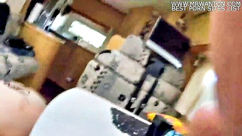 Amateur German slut POV in casual setting, unknown model