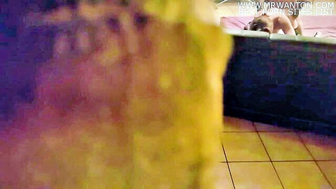 Sexy French cuckold wife nude on bed in amateur HD video