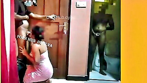Subha321x in pink dress gets fucked by boy in amateur threesome