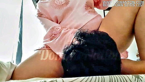 Indian wife facesitting on husband in cuckold pussy eating scene